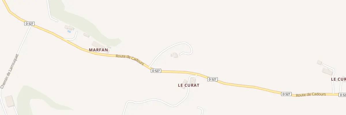 Plan du 969 Rte de Cadours à Sarrant