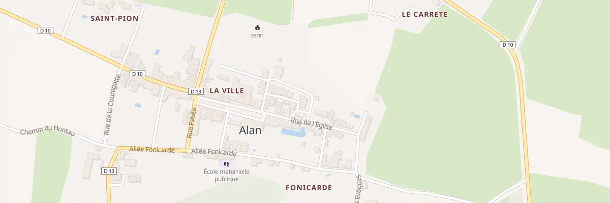 Plan du 40 La Ville à Alan