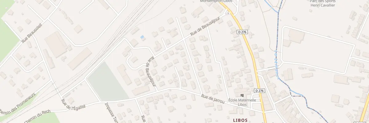 Plan du 15 Rue Beausejour à Monsempron-Libos