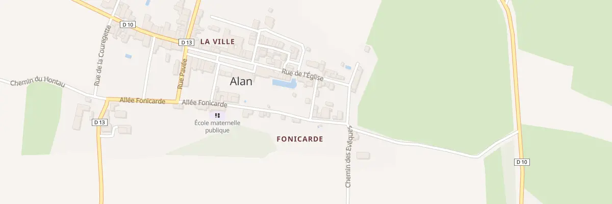 Plan du 65 La Ville à Alan