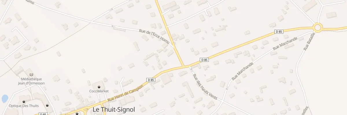 Plan du 24 Rue Henri de Campion au Thuit de l’Oison