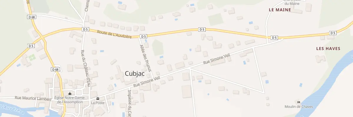 Plan du 50 Le Maine à Cubjac-Auvézère-Val d’Ans