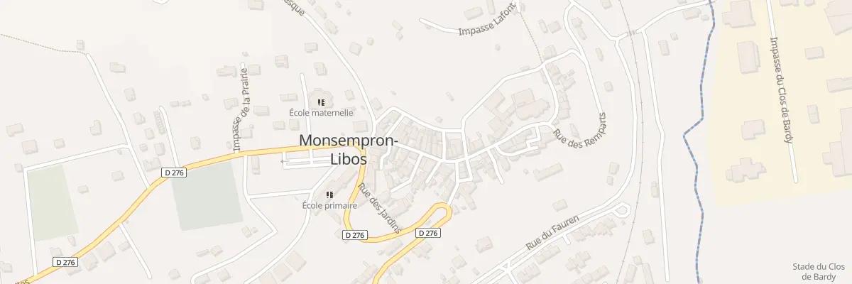 Plan du 38 Rue de la République à Monsempron-Libos