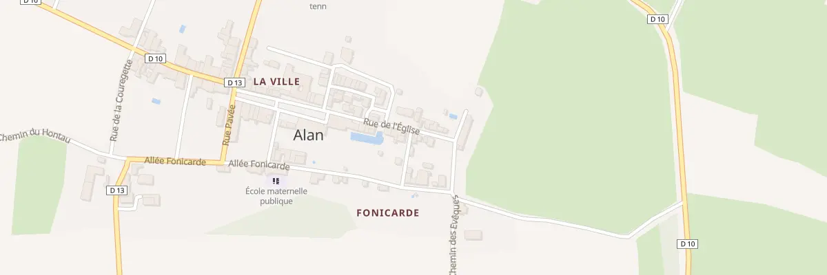 Plan du 55 La Ville à Alan