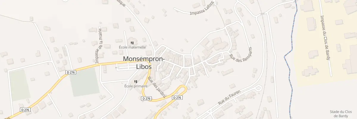 Plan du 36 Rue de la République à Monsempron-Libos