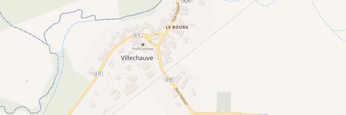 Plan du 23 Rue Pasteur à Villechauve