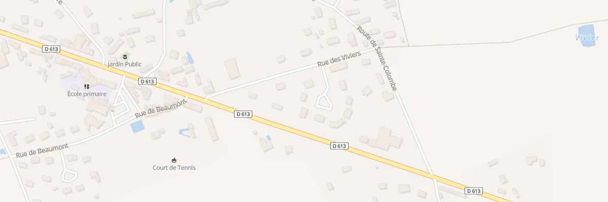 Plan du 6B Rue des Viviers à Sainte-Colombe-la-Commanderie