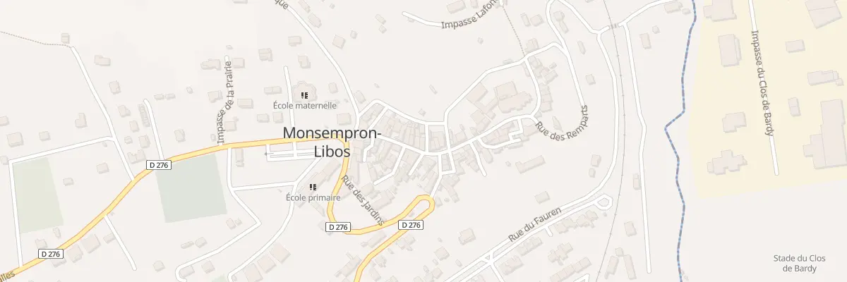 Plan du 32 Rue de la République à Monsempron-Libos