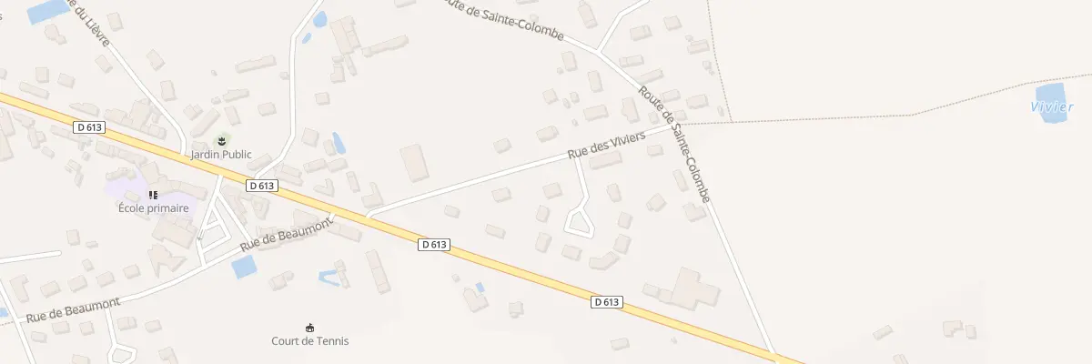 Plan du 6A Rue des Viviers à Sainte-Colombe-la-Commanderie