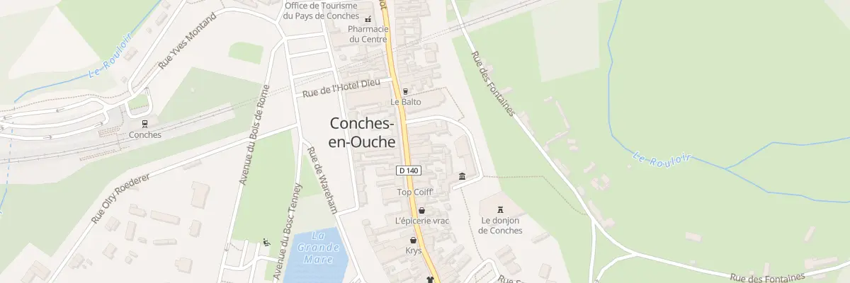 Plan du 13 Rue Sainte Foy à Conches-en-Ouche