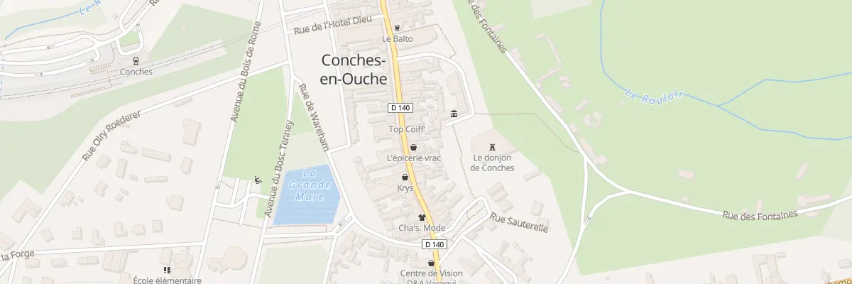 Plan du 35 Rue Sainte Foy à Conches-en-Ouche