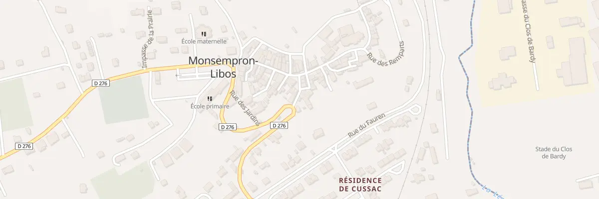 Plan du 9 Rue de la Tour à Monsempron-Libos