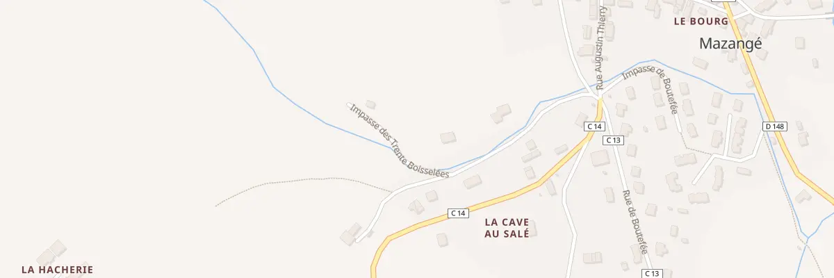 Plan du 2 Imp des Trente Boisselées à Mazangé