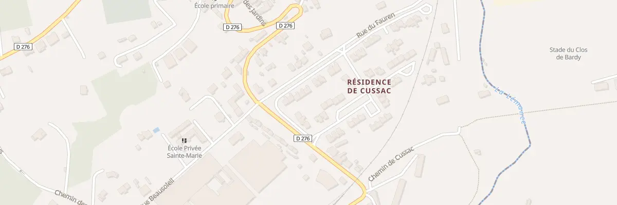 Plan du 4 Res de Cussac à Monsempron-Libos
