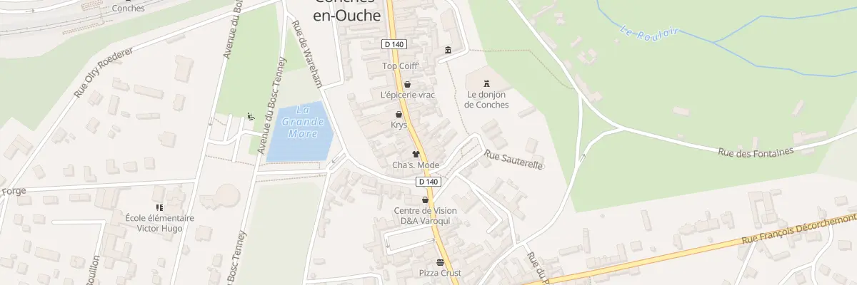 Plan du 61 Rue Sainte Foy à Conches-en-Ouche