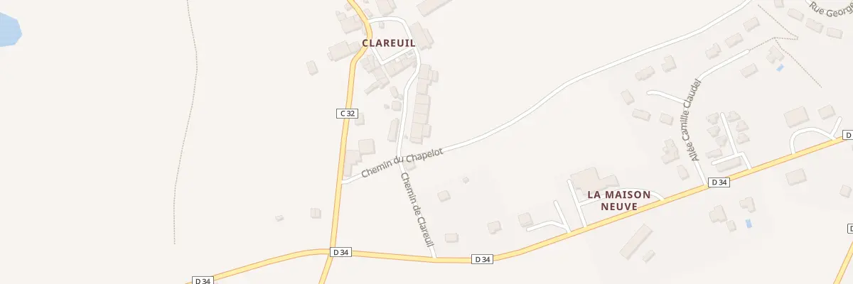 Plan du 12 All de Clareuil à Saint-Laurent-sur-Gorre