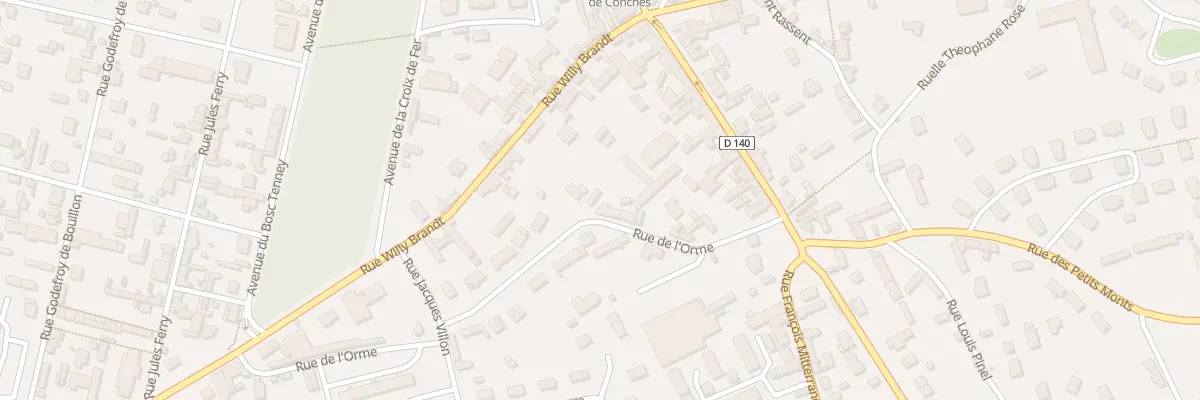 Plan du 12 Rue de l’Orme à Conches-en-Ouche