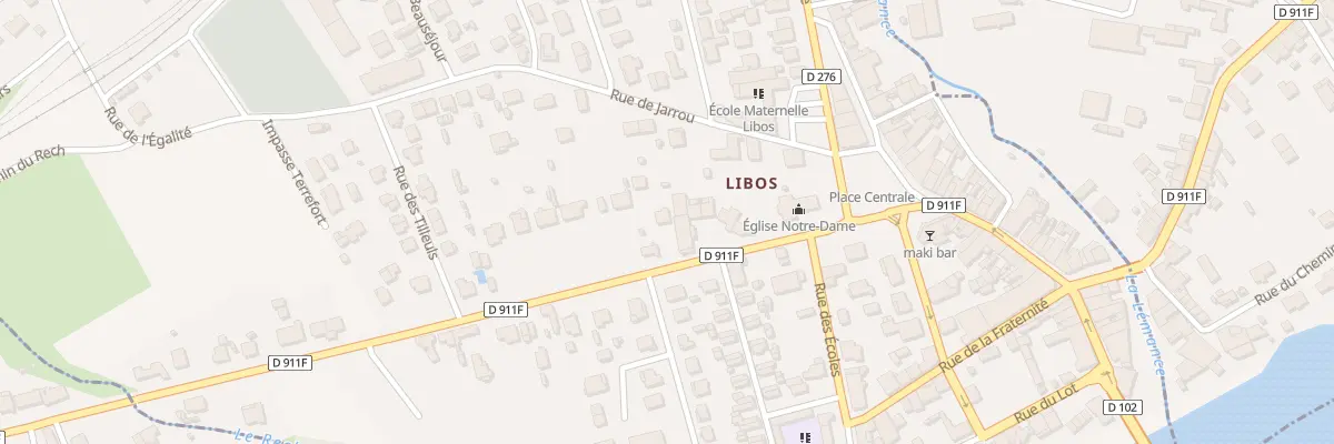 Plan du 10 Av de Villeneuve à Monsempron-Libos