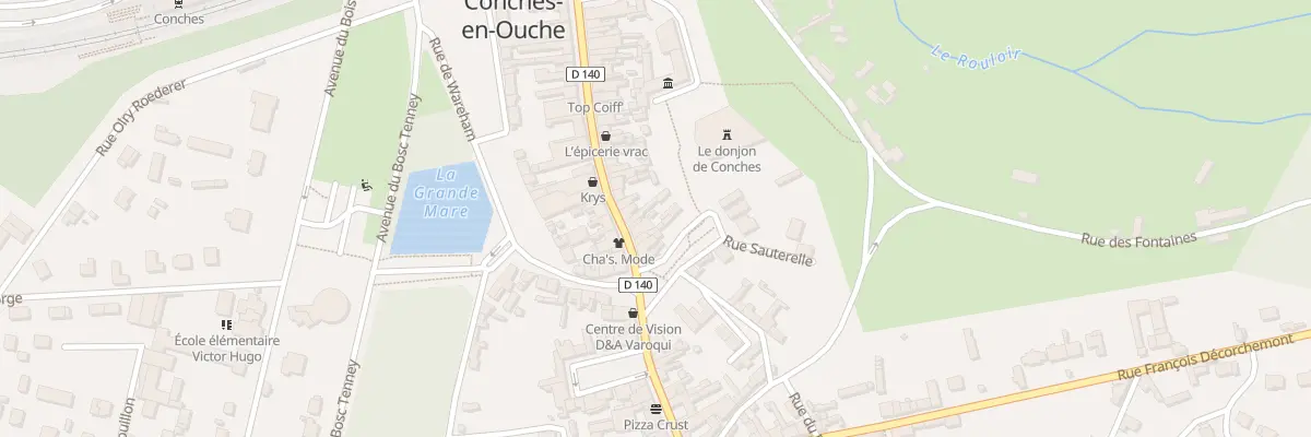 Plan du 63 Rue Sainte Foy à Conches-en-Ouche