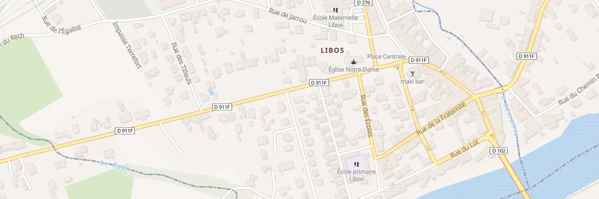 Plan du 7 Av de Villeneuve à Monsempron-Libos