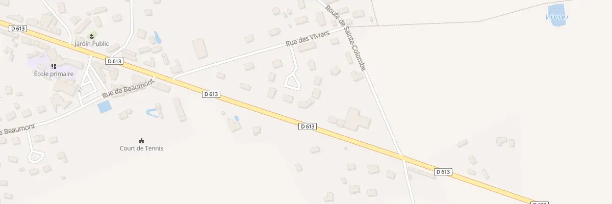 Plan du 6E Rue des Viviers à Sainte-Colombe-la-Commanderie