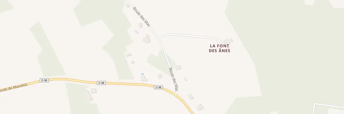 Plan du 93A La Font des Anes à Chalais