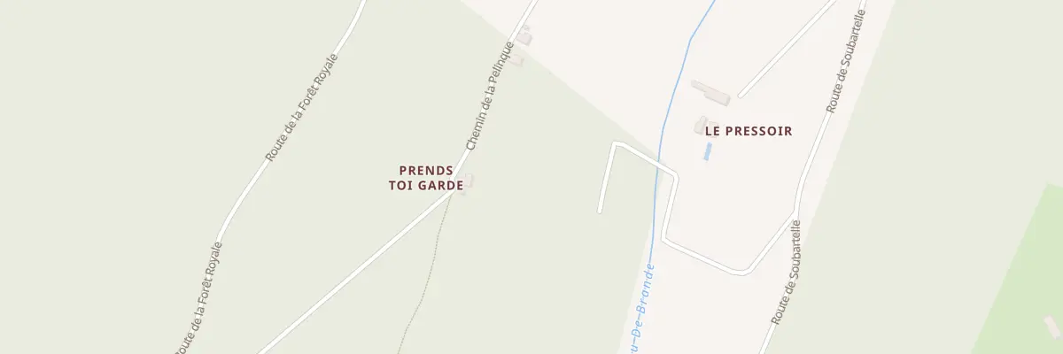 Plan du 527 Che de la Pelinque à Urval