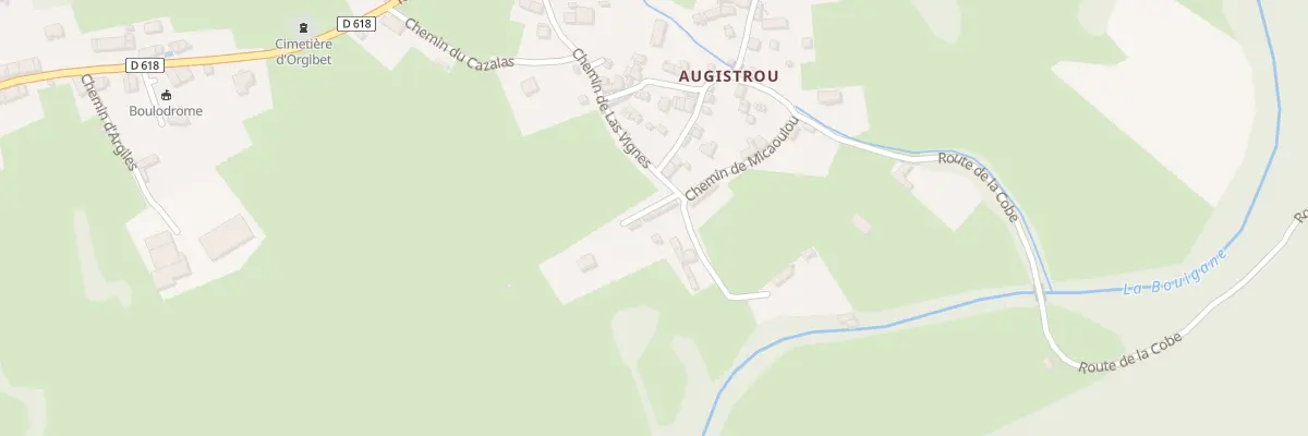 Plan du 184 La Rouedo à Orgibet