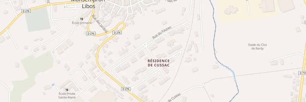 Plan du 22 Res de Cussac à Monsempron-Libos