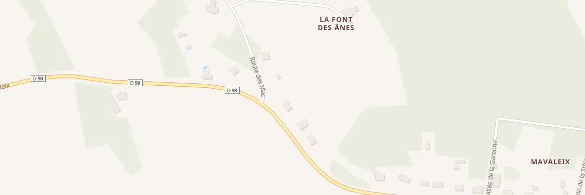 Plan du 94 La Font des Anes à Chalais