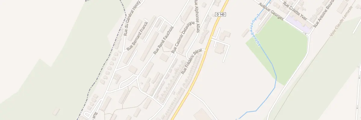 Plan du 22 Rue Frédéric Bérat à Barentin