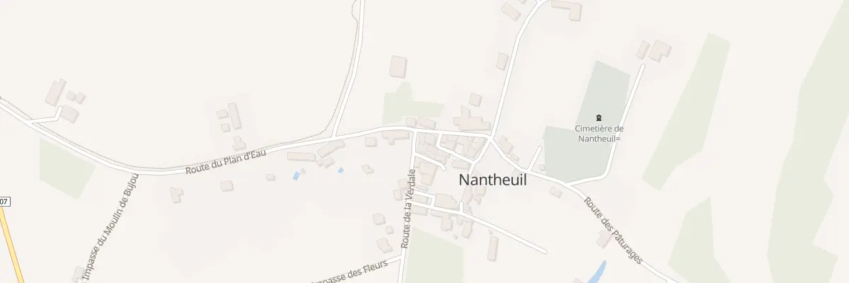 Plan du 25 Le Bourg à Nantheuil