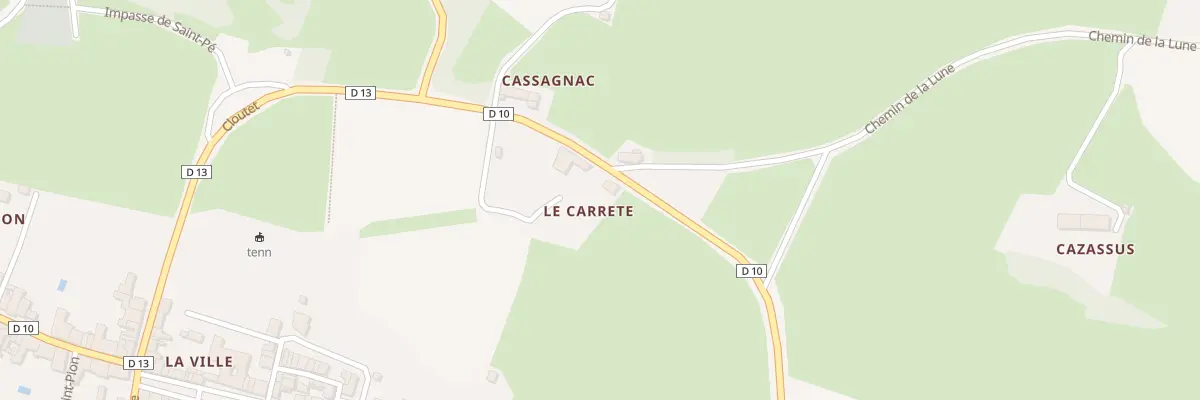 Plan du 5 Le Carrete à Alan