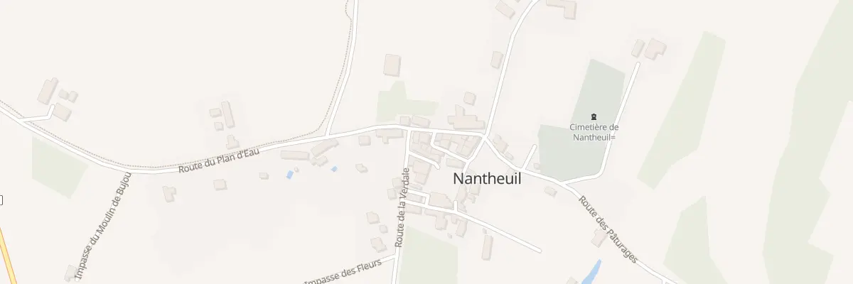 Plan du 24 Le Bourg à Nantheuil