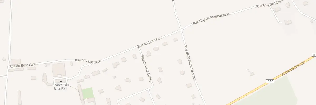 Plan du 5 Rue du Bosc Feret au Thuit de l’Oison