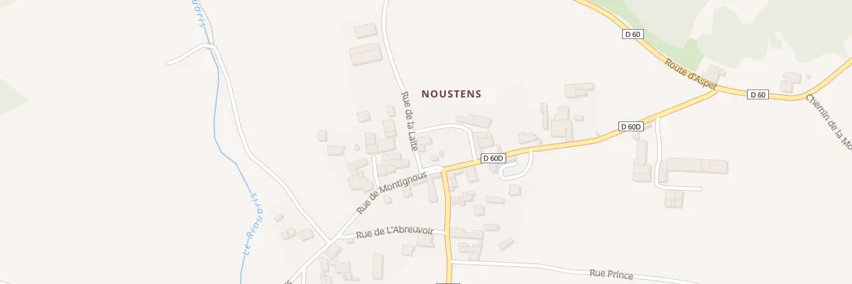 Plan du 18 Noustens à Urau