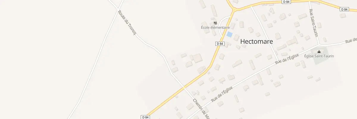 Plan du 2 Rte du Troncq à Hectomare