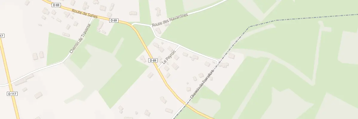 Plan du 10 Le Peyron à Montsaunès
