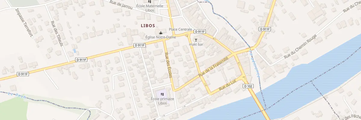 Plan du 9 Rue des Ecoles à Monsempron-Libos