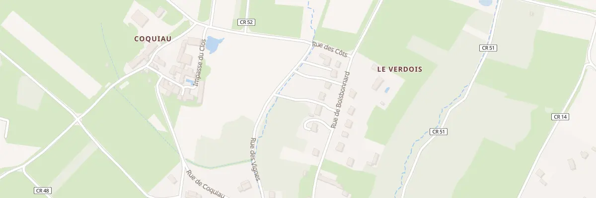 Plan du 20A Le Verdois à Dierre