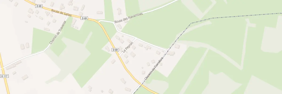 Plan du 12 Le Peyron à Montsaunès