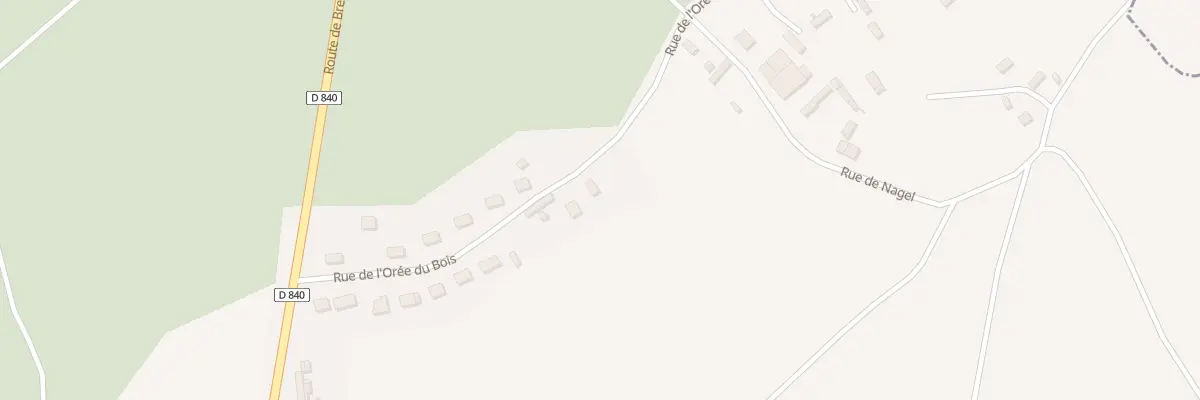 Plan du 8 Rue de l’Oree du Bois à Nagel-Séez-Mesnil