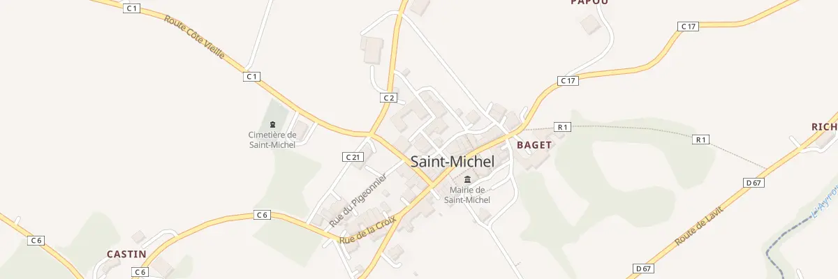 Plan du 5180 Village à Saint-Michel