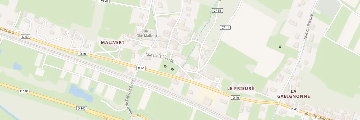 Plan du 1 Rue de Boisbonnard à Dierre