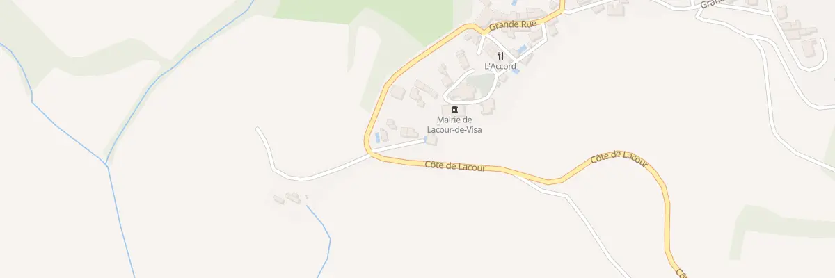 Plan du 1 Côte de Lacour à Lacour