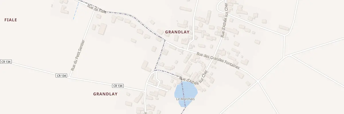 Plan du 14 Rue des Grandes Fontaines à Bléré