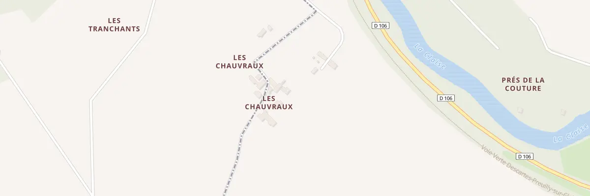 Plan du 5 Les Chauvraux à Bossay-sur-Claise