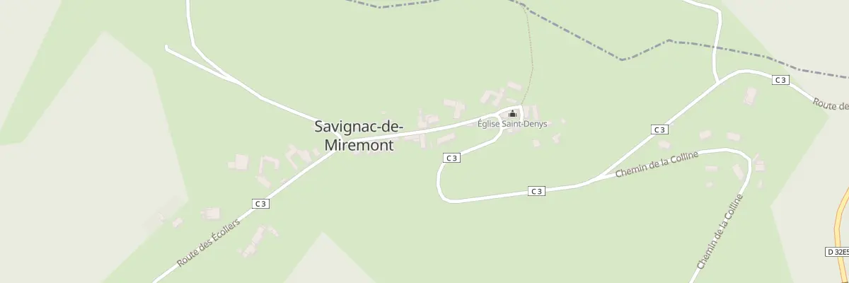 Plan du 996 Rte des Ecoliers à Savignac-de-Miremont