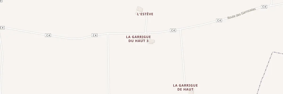 Plan du 5256 Rte des Garroustes à Touget