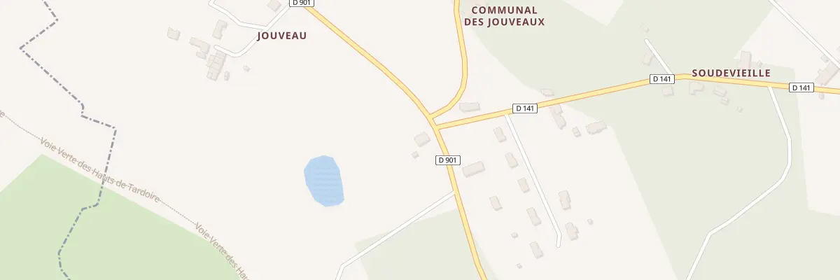 Plan du 1 Rte d’Oradour à Champsac